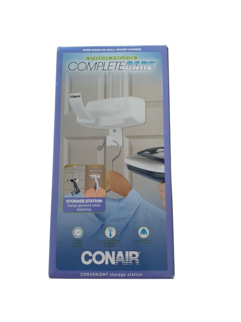 Conair CompleteCare Convenient Storage Station Over Door/ Wall Mount Hanger NIB